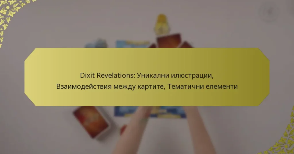 Dixit Revelations: Уникални илюстрации, Взаимодействия между картите, Тематични елементи